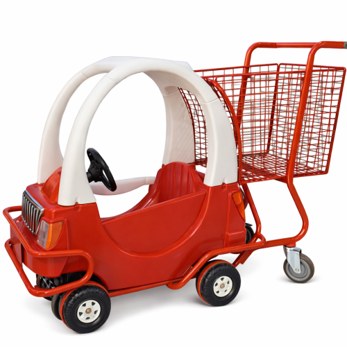 Детская пакупательская тележка Автомобильчик 