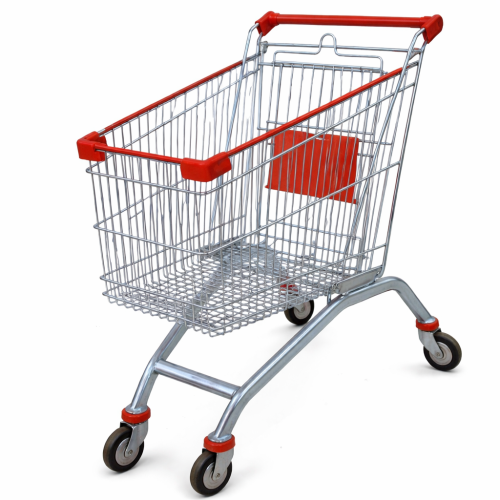 Металлическая тележка с детским сиденьем 